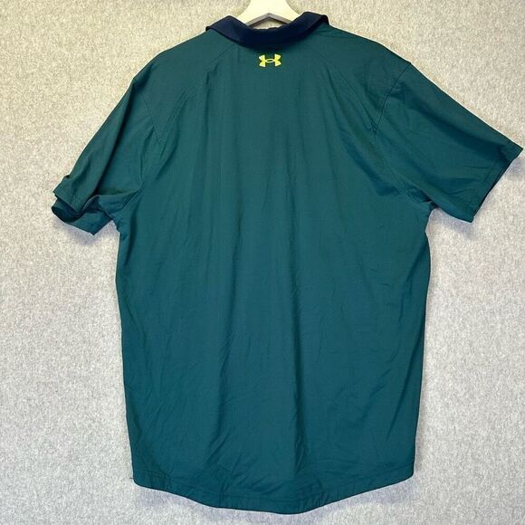 Under Armour Men’s Size XL The ISO Chill Polo Loose HeatGear Short Sleeve Blue - Picture 7 of 7